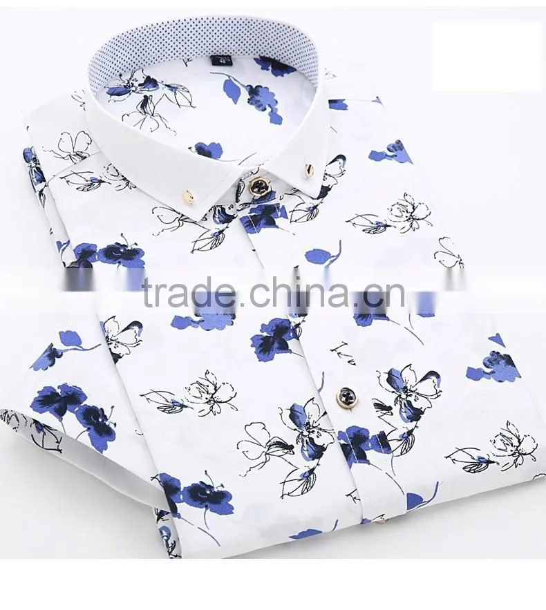 Half sleeve floral shirt fashion