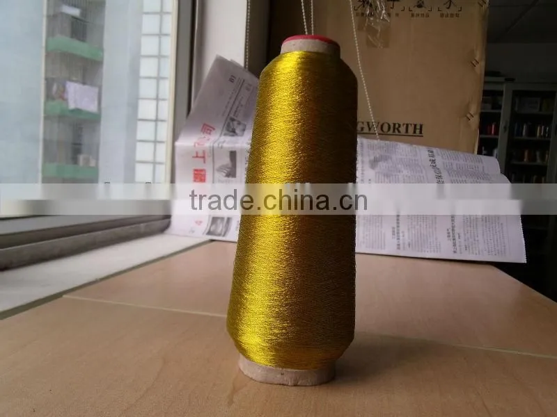 M type shiny metal thread fabric for clothes with good quality