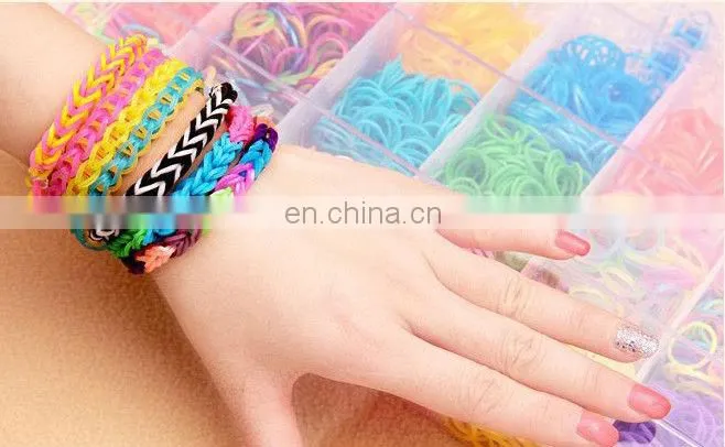 Colourfull cheap loom rubber elastic bands RL-0001