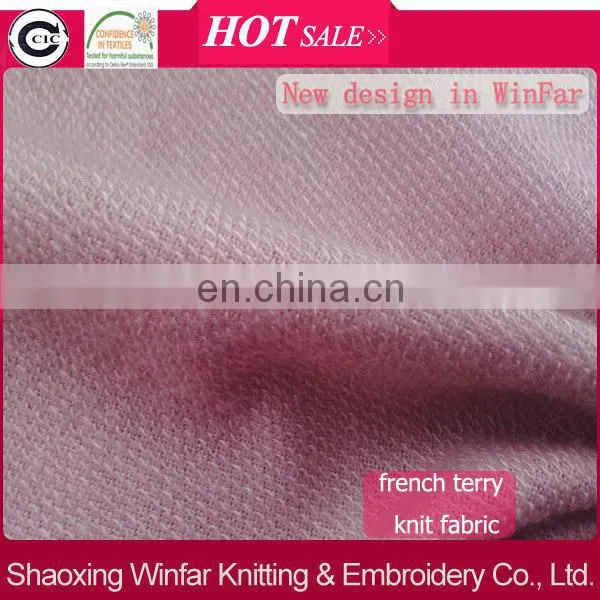 Winfar Textile Soft Touch Polyester Rayon French Terry Fabric For Women Tank Tops