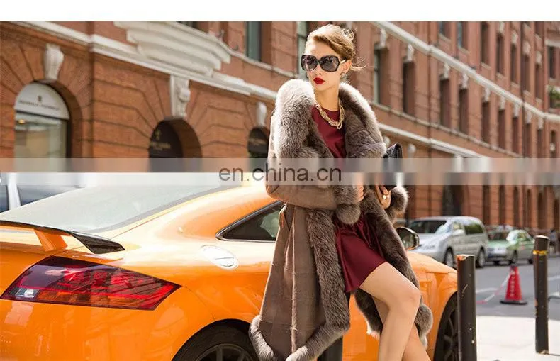 Latest Design Double Face Lamb Skin Thick Leather Jacket