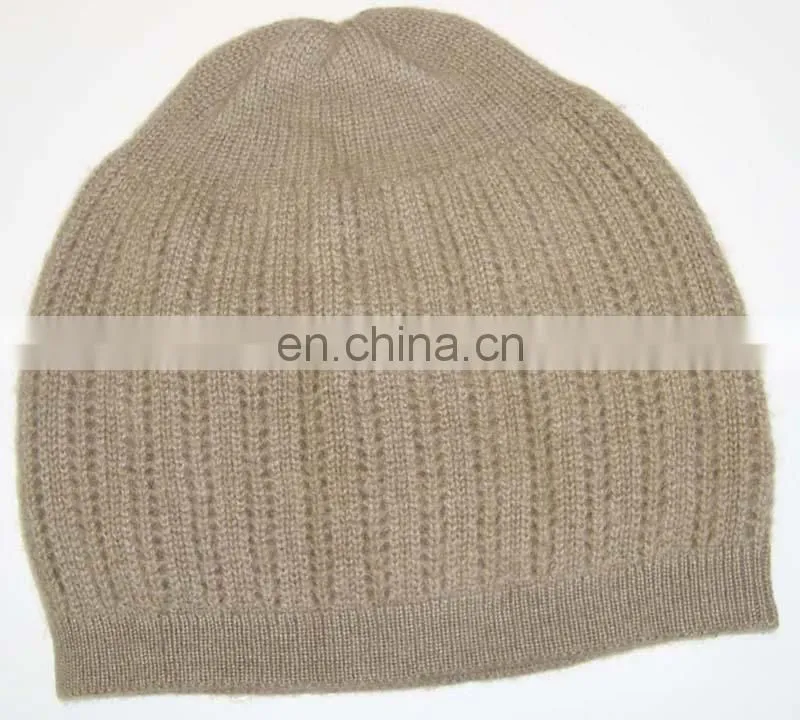 Knitted Cashmere Cable Caps