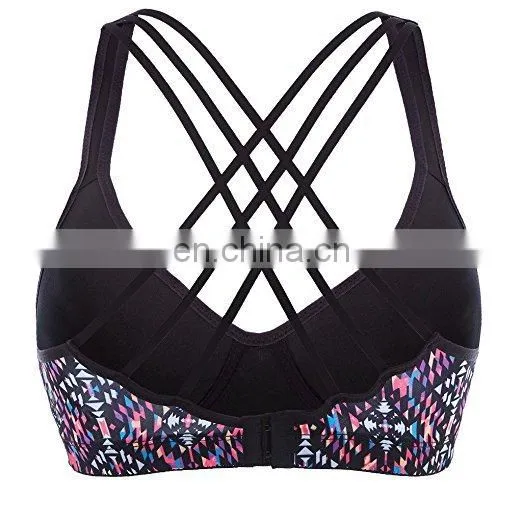WorkOut CrossBack Padded Running Yoga Activewear Bra