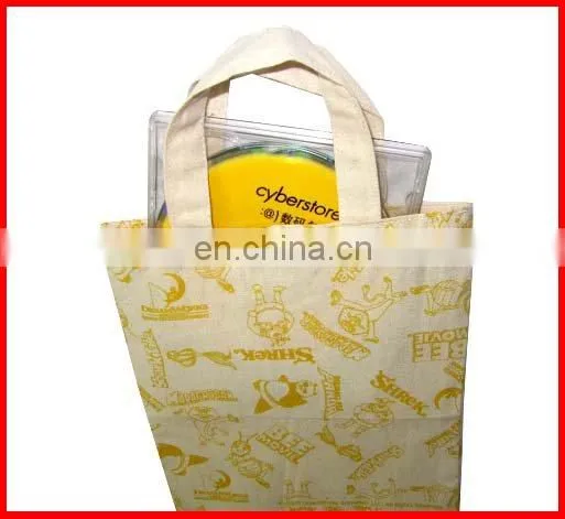 100% cotton durable grey cloth printing bag