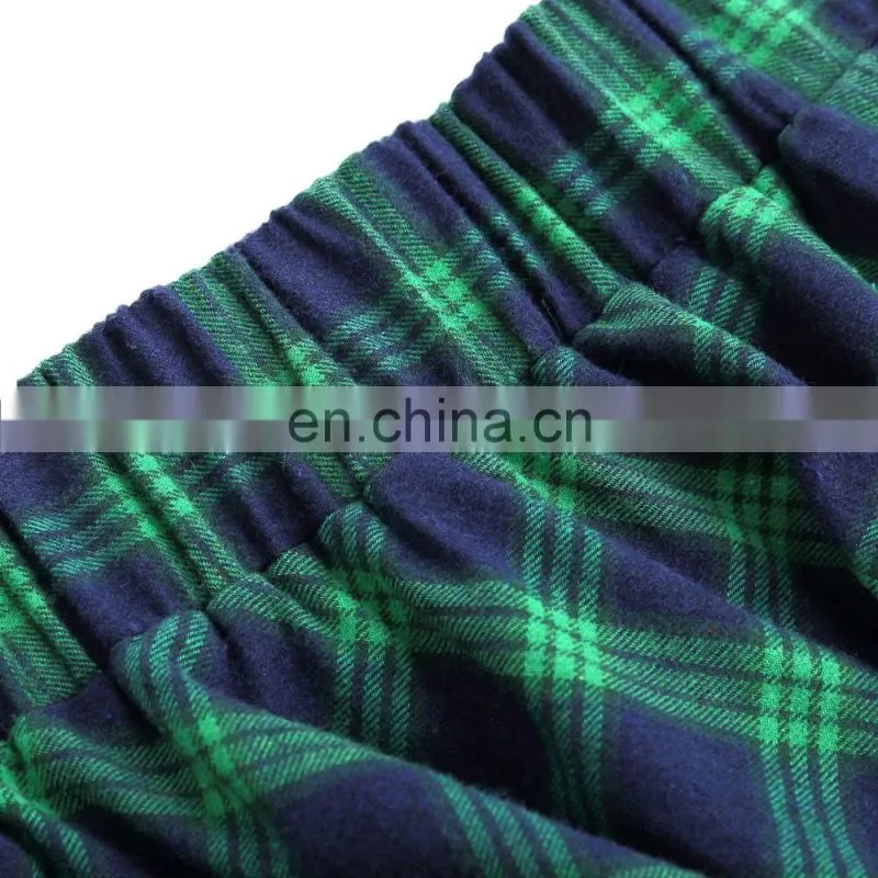 Kate Kasin Occident Women Fashion Grid Pattern Plaid Cotton A-Line Skirt KK000633-1
