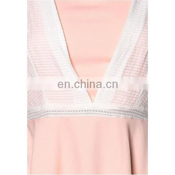 OEM 2016 women casual dress fashion sleeveless layered lace dress