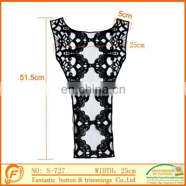 high quality polyester exquisite lace collar necklace for dress shirt