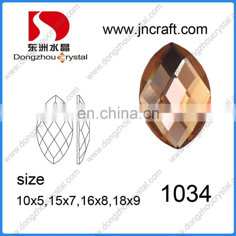 DZ-1012 Wholesale Loose Crystal Garment Beads Mirror Glass Stone for Clothing Decoration