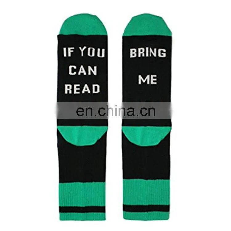 Wholesale sport running fashion jacquard cotton socks