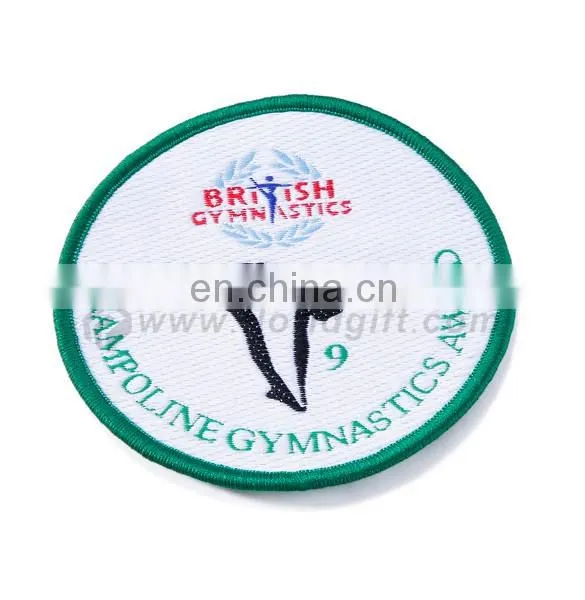 Wholesale school uniform woven badge patch/Custom Garment Woven Patch Label
