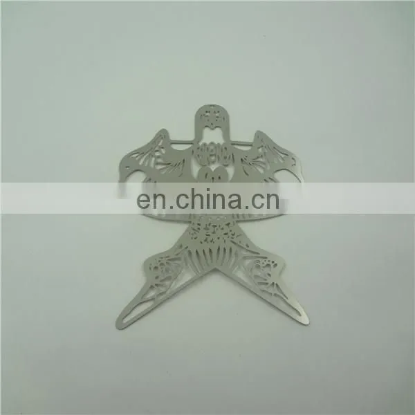 custom silver bird metal bookmark