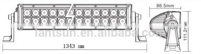 Wholesale cheap waterproof IP68 4x4 288W 50" led light bar for truck car offroad