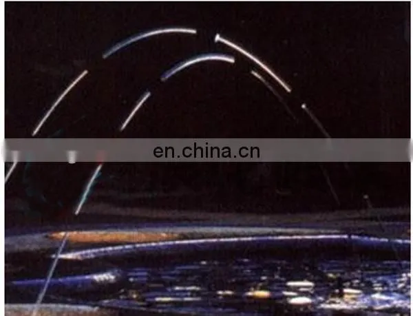 Jumping laminar jet water fountain
