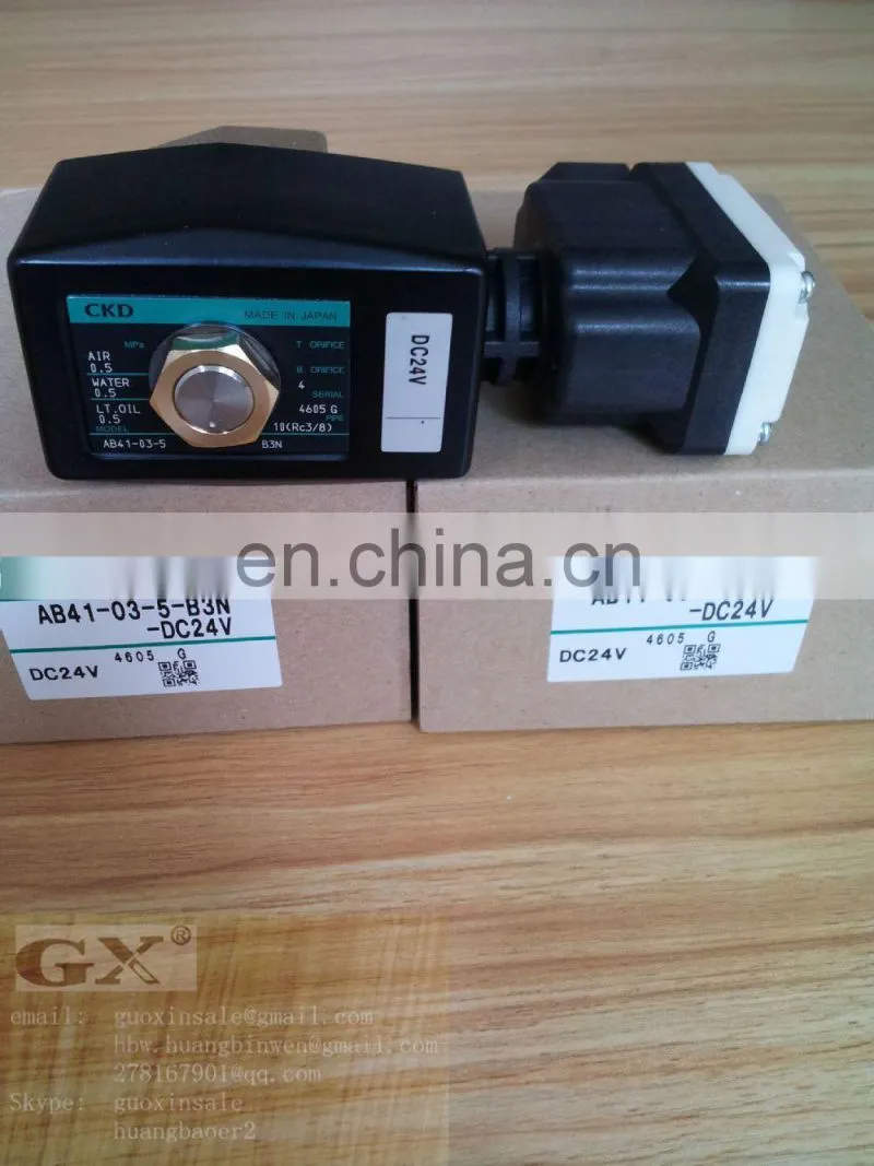 New original CKD solenoid valve CKD Solenoid valve Japan Solenoid valve AB41-03-5-B3N