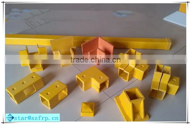 FRP fiberglass flame retardant square tube