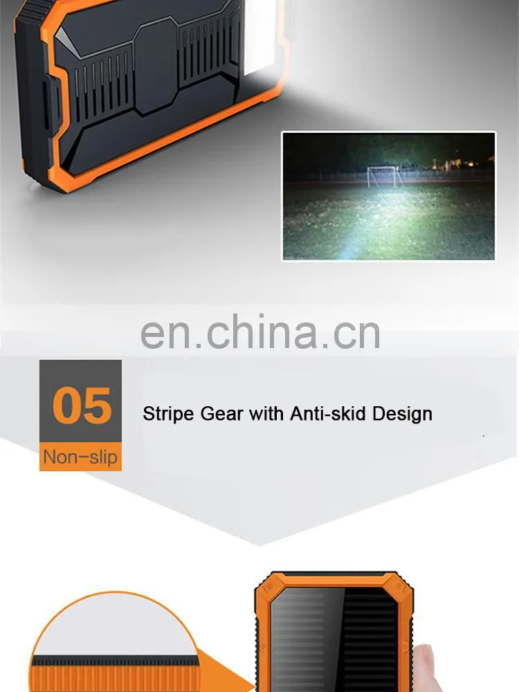 Universal Mini 1000mah Waterproof Mobile Solar PowerBank solar charger battery portable external