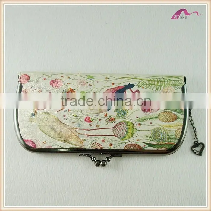 Wholesale Fashion Brand Folding Genuine Women Leather Wallet For Lady