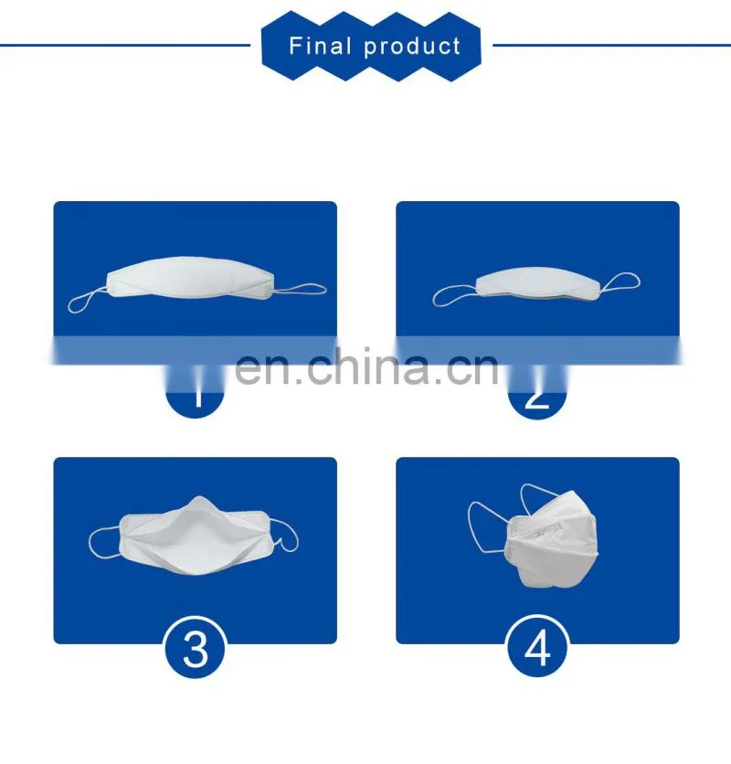 Full Automatic Four Folding Fish Mask Body Making Machine