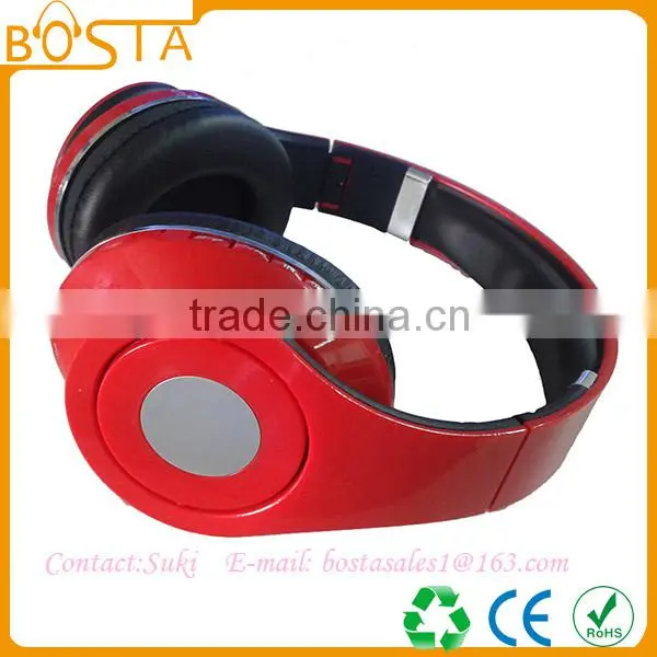 Manufacturering foldable wireless stereo bluetooth headsets with mic TF support
