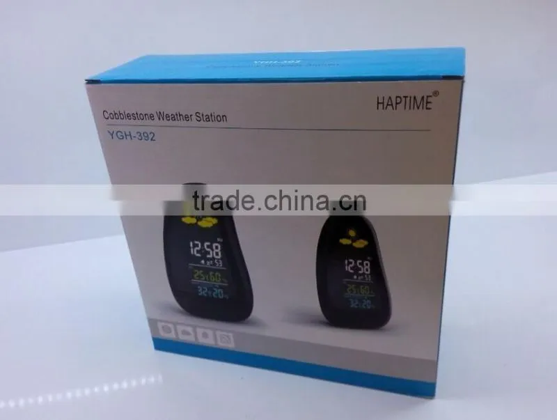 LCD Digital Clock Weather Station with Indoor and Outdoor Temperature, Humidity Function