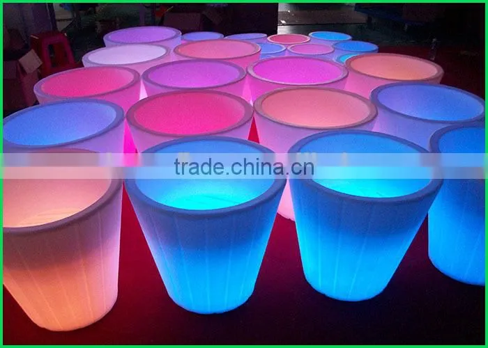 ACS smart controlled multi color changing LED flower pot/LED plant flower vase