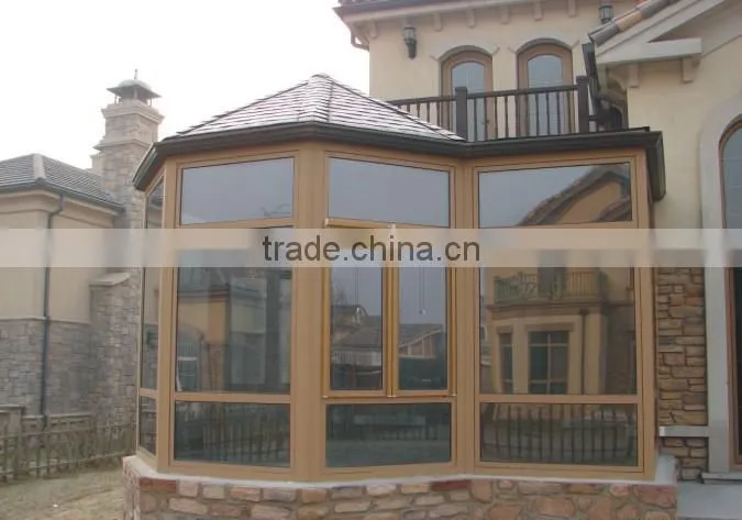 High quality aluminum thermal break profile for side hung window of powder coating