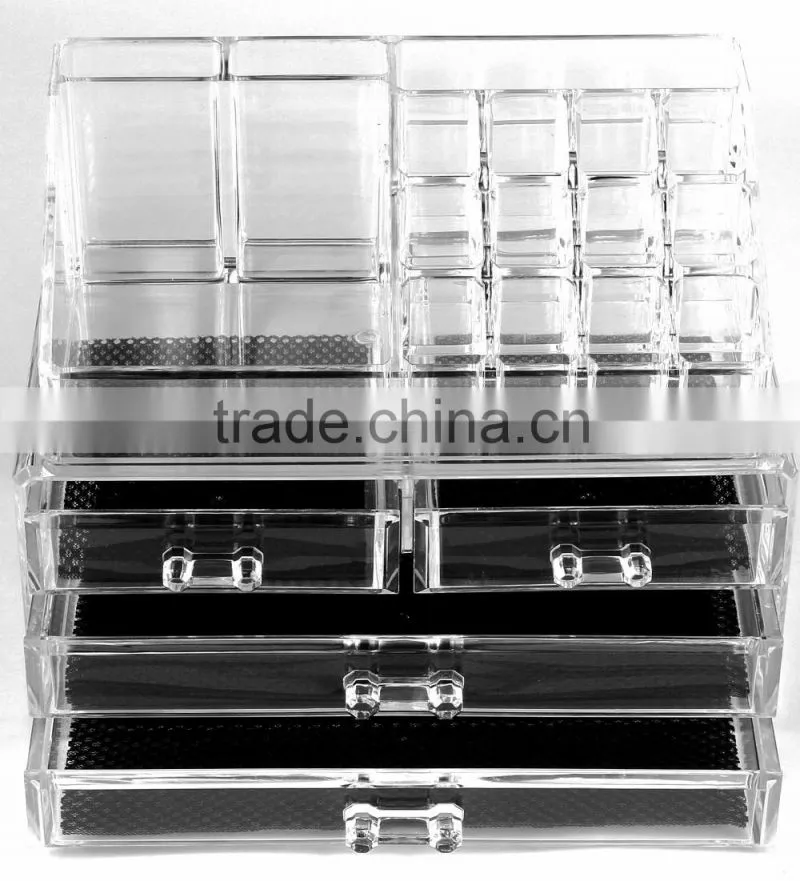 Acrylic cosmetic brush holder make up brushes display racks
