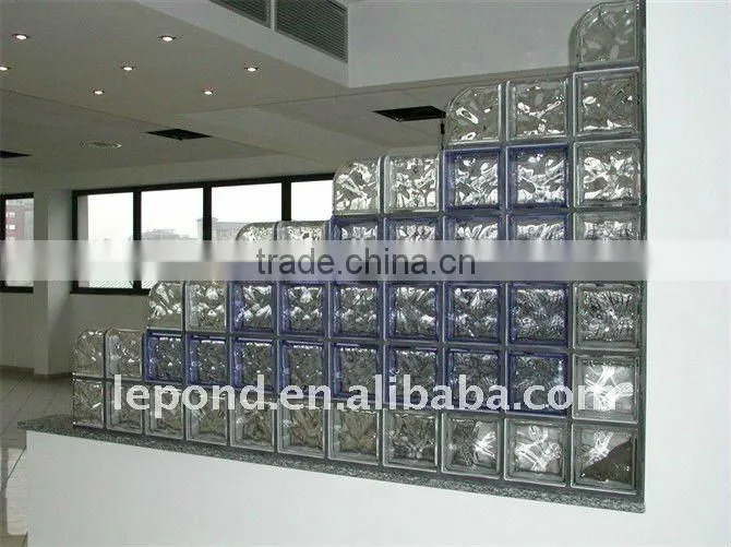 decorative clear glass wall brick