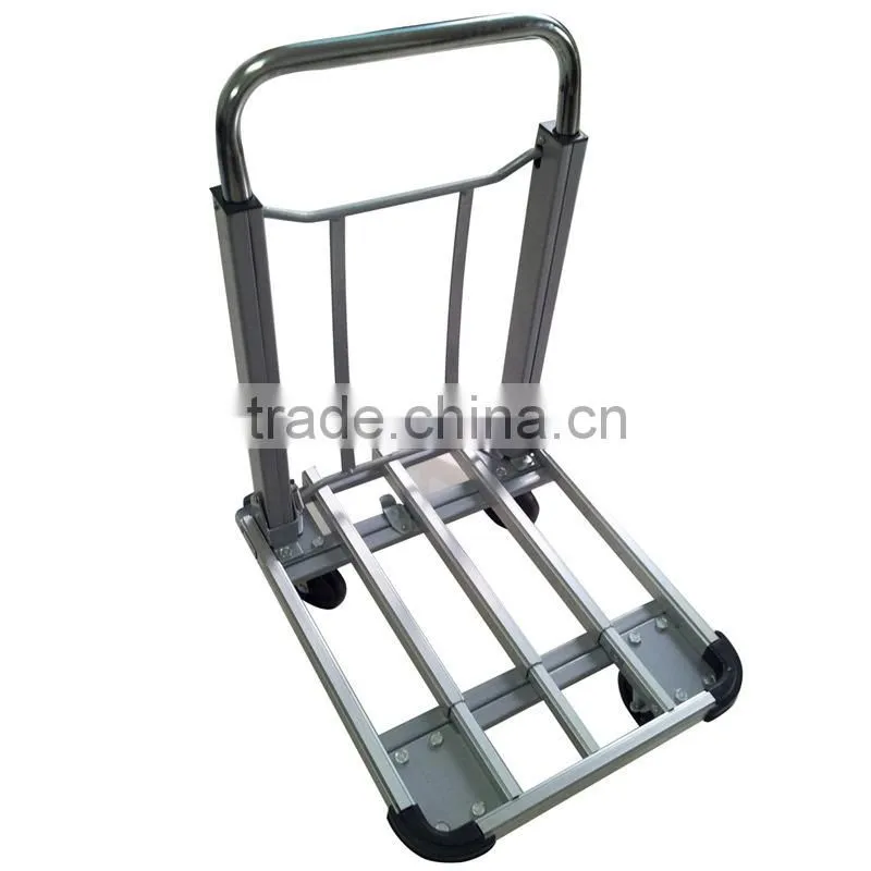Practical Aluminium Foldable Hand Trolley Platform 150kgs capacity