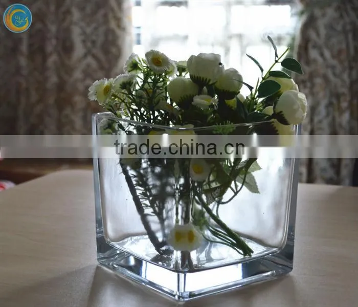 plant pot rectangular glass vase