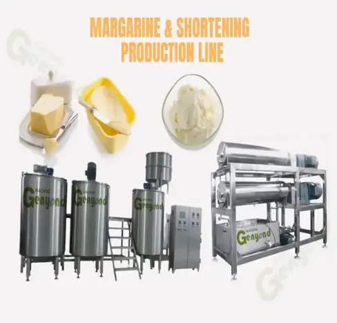 Industrial Margarine Cream Margarine Cream Shortening Puff Margarine Shortening Ghee Production Line