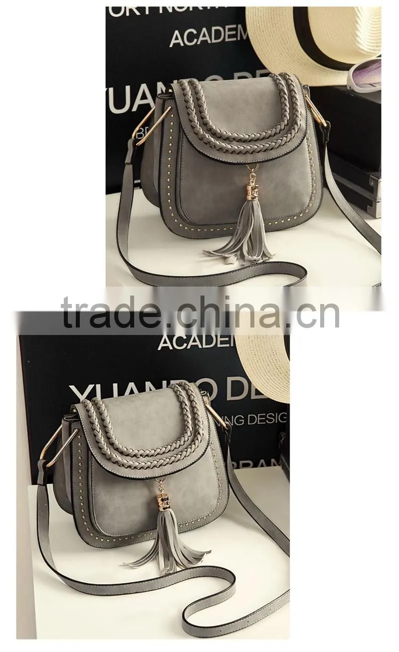 Women Bolsa Feminina Tassel Shoulder Bags Tote Faux Suede Messenger Hobo HandBag Tassel Shoulder Bag