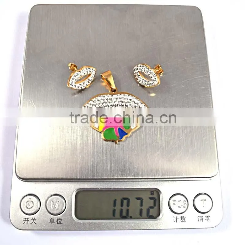 Women Fashion Wholesale In Greece Rhinestone Drops Of Oil Women Jewelry Set