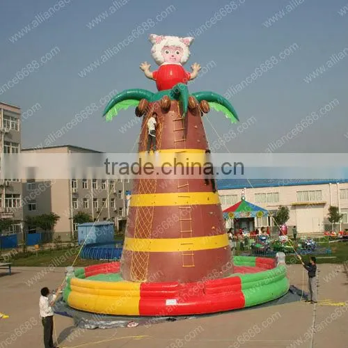 beauty sheep climbing inflatable climbing wall