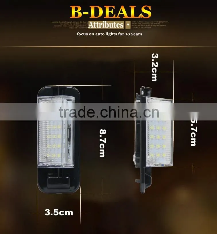 3528 SMD 18 LEDs Car License light Led Lamp Plate LED Light Lamp for bmw E36
