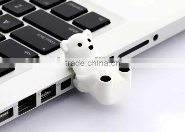 Popular Animal USB Pen Drive 2.0 White Polar Bear USB/1gb/2gb/4gb/8gb/16gb/32gb