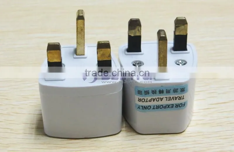 Wholesales Cheap Price AU US EU to UK Adapter Converter 3 Pin AC Power Plug Adaptor Connector