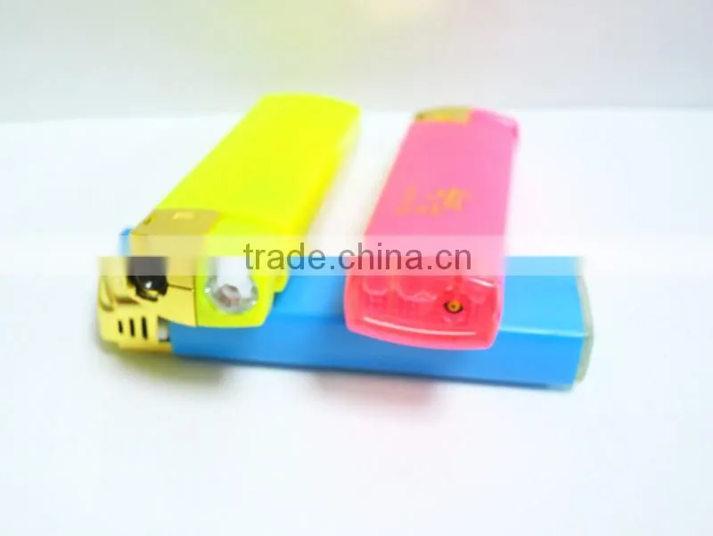 plastic cigarette gas lighter ,refillable windproof lighter with custom logo printing