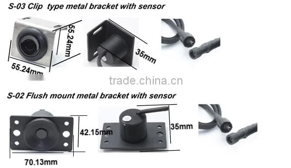 Waterproof Ip67 built in buzzer alarm or human voice alarm car parking sensor