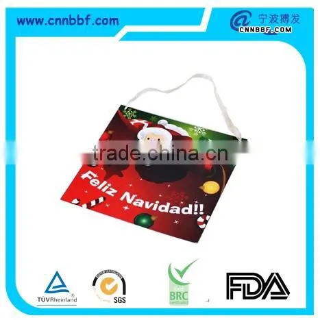 sublimation Christmas ceramic pendant ornament, Christmas star ornaments