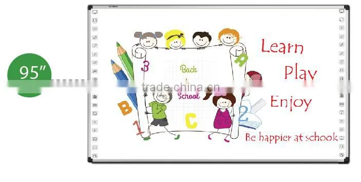 usb magnetic glass whiteboard iq board interactive smart non-glare magnetic glass 2 user writing board