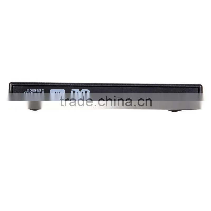 2016 Hot Sale External Black USB Slim 8x DVDRW DL DVD CD RW ROM Burner Writer Drive Optical All PC High Quality COMBO