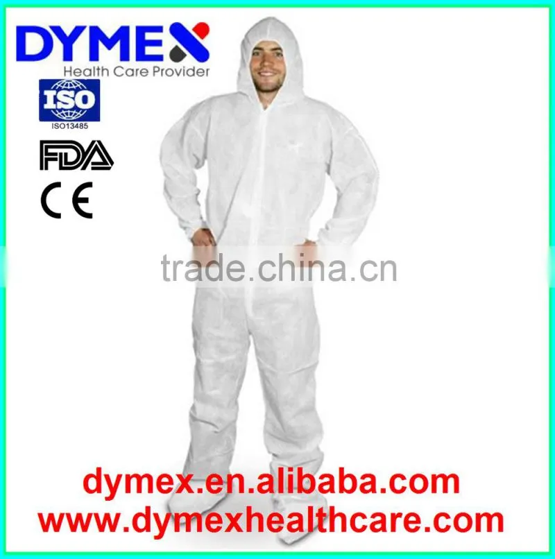 Working PP/SMS Reinforced Coverall Safety Coverall