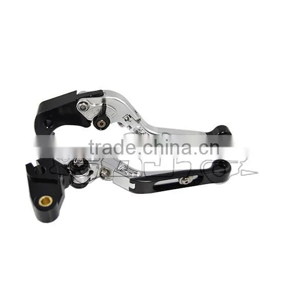 BJ-LS-001 CNC silver adjustable folding racing scooter 150fm brake clutch lever