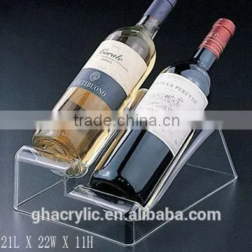 GH-RZ261 High polished Durable and elegant Acrylic Wine Bottle Display Rack