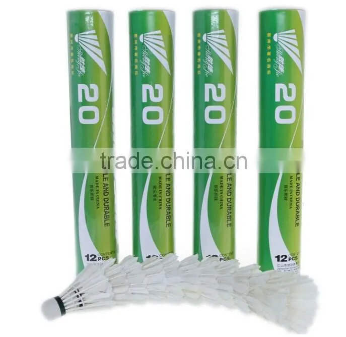 12Pcs Durable Duck Feahter Shuttlecock Badminton For Training
