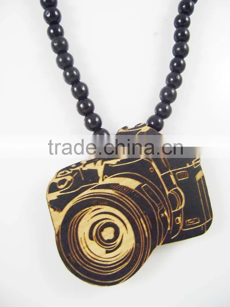 2015 custom handmade wooden beaded necklace