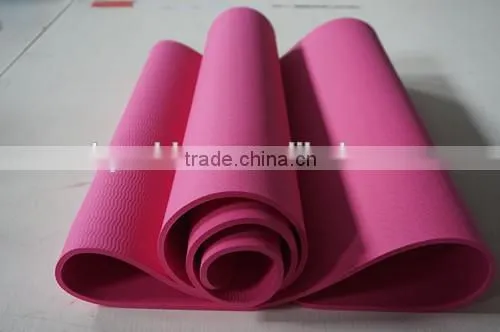 durable anti-slip eco fitness yoga mat TPE comfortable equipment