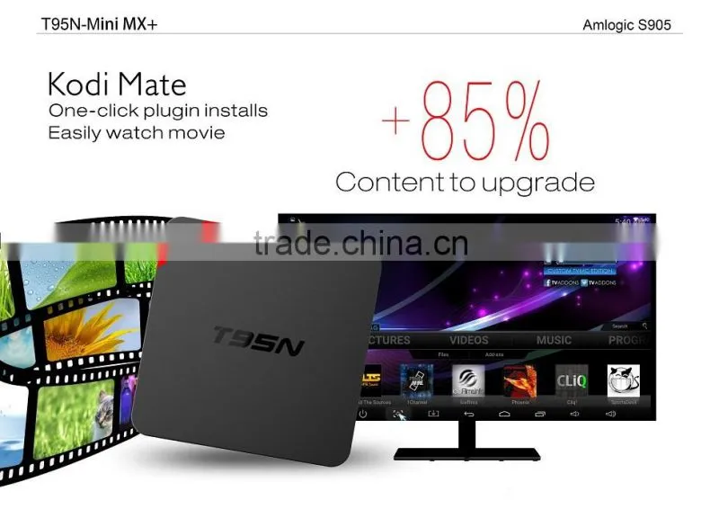 2016 Newest Android 5.1Tv Box S905 T95N-Mini MX plus TV box