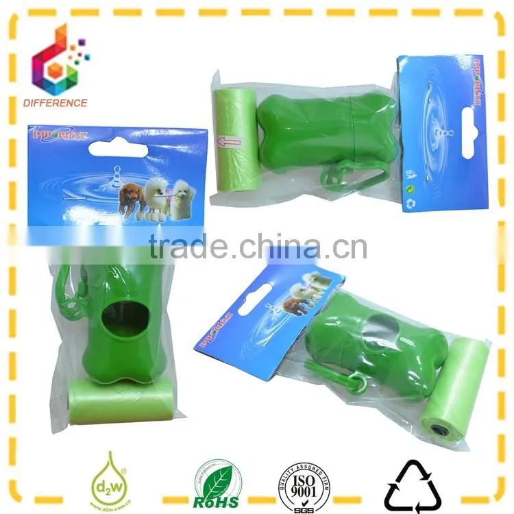 green plastic dog poop bag dispenser and refills